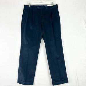 Lauren Ralph Lauren Neil Corduroy Pleated Dress Pants Size 34x29 Dark Teal